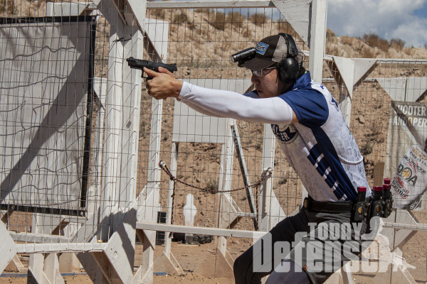 익스트림 유로 오픈(EEO)에서 김환식 선수가 권총 Handgun Production Optics 부문에 참가하여 1등을 했다.(사진:김홍철)