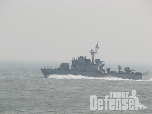 해군의 참수리급 중형 고속정(사진 장훈 기자)