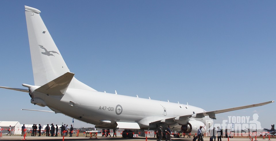 호주 아발론 에어쇼 기간에 공개한 호주공군 P-8A 포세이돈 대잠초계기 (사진: 신선규)