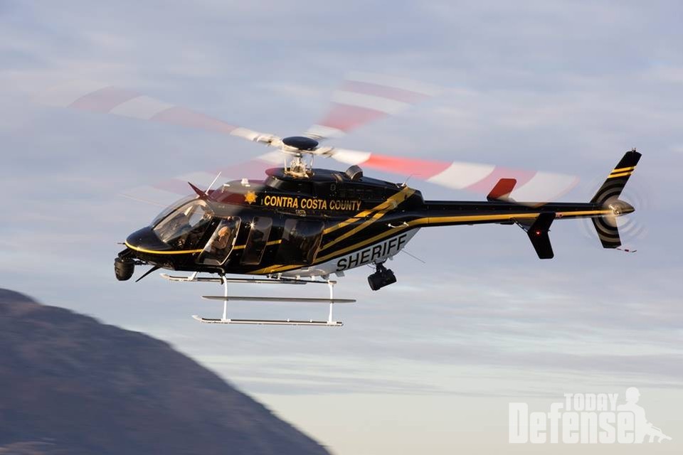 미국 경찰에서 운용하는 Bell 407 이다. (사진: 벨헬리콥터)