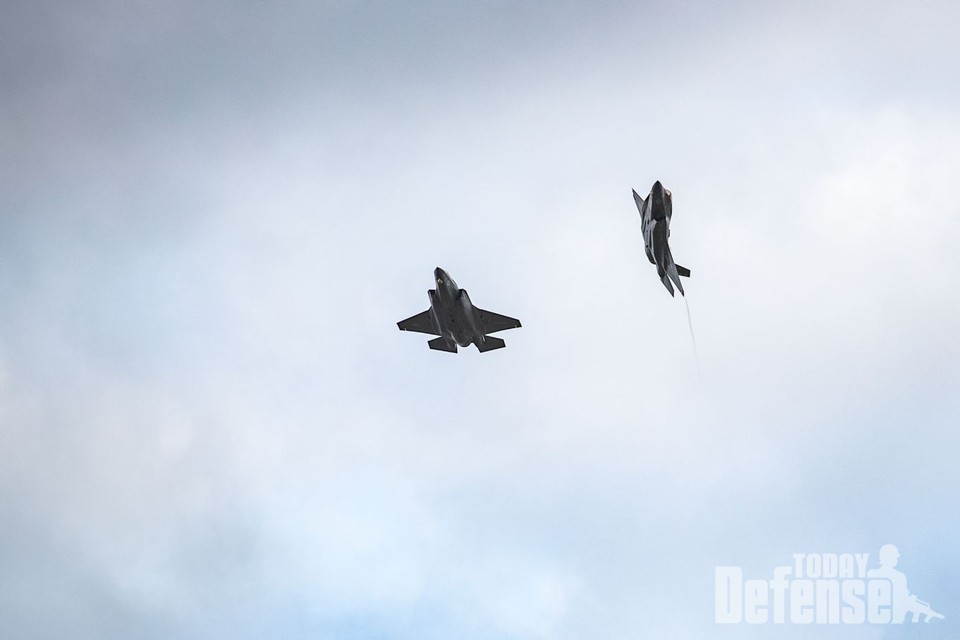 북해 상공을 비행 중인 F-35전투기 (사진: RAF)