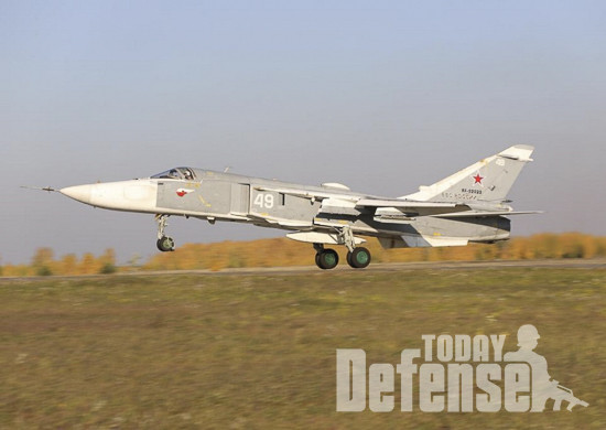 Su-24MR 정찰전투기가 참여했다. (사진: 러시아국방부)