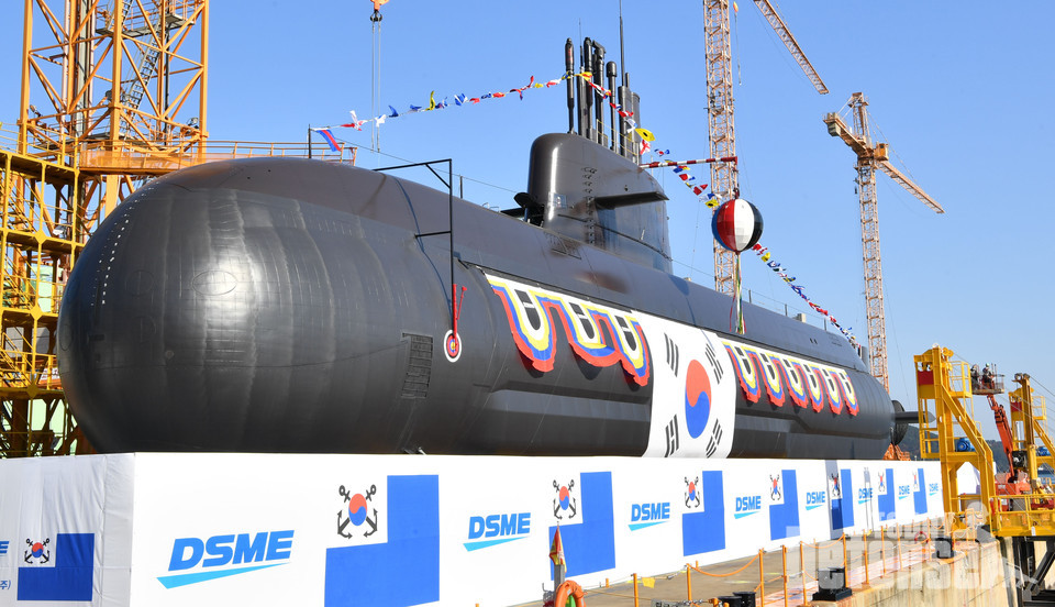 장보고-III 3000톤급 잠수함 2번함 안무함 (사진: 해군)