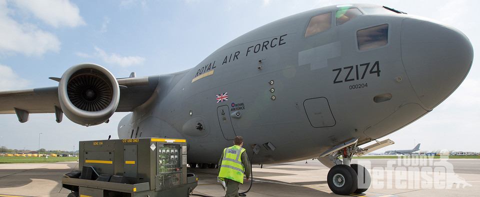 국방검토에 의하여 퇴역일정이 검토퇴고 있는 영국공군의 C-17 수송기 (사진:RAF)
