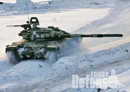 T-72B3 전차가 모의공격을 하고 있다. (사진: 러시아 국방부)