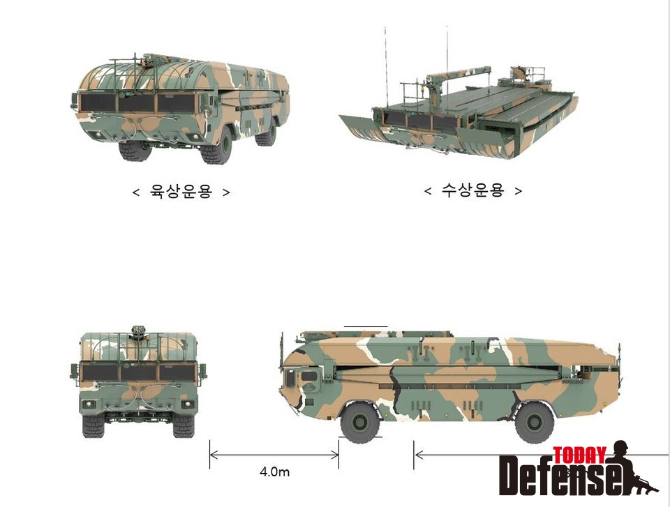 한국형 자주도하장비 M3K 형상 (자료: 한화디펜스)