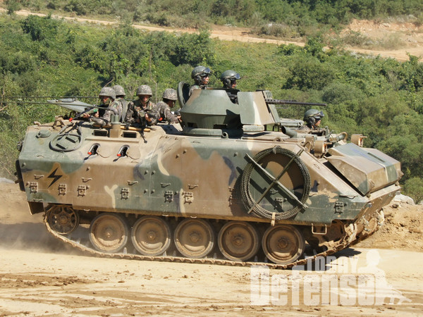K200A1 보병수송장갑차(사진 이승준 기자)