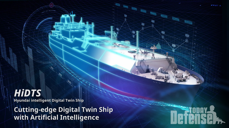 한국조선해양이 자체 개발한 디지털트윈 선박 플랫폼 소개 이미지 (사진: 현대중공업)