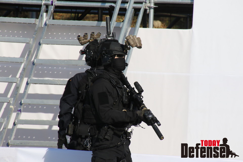 한국 경찰특공대가 운용중인 HK416A 돌격소총(사진:디펜스투데이)