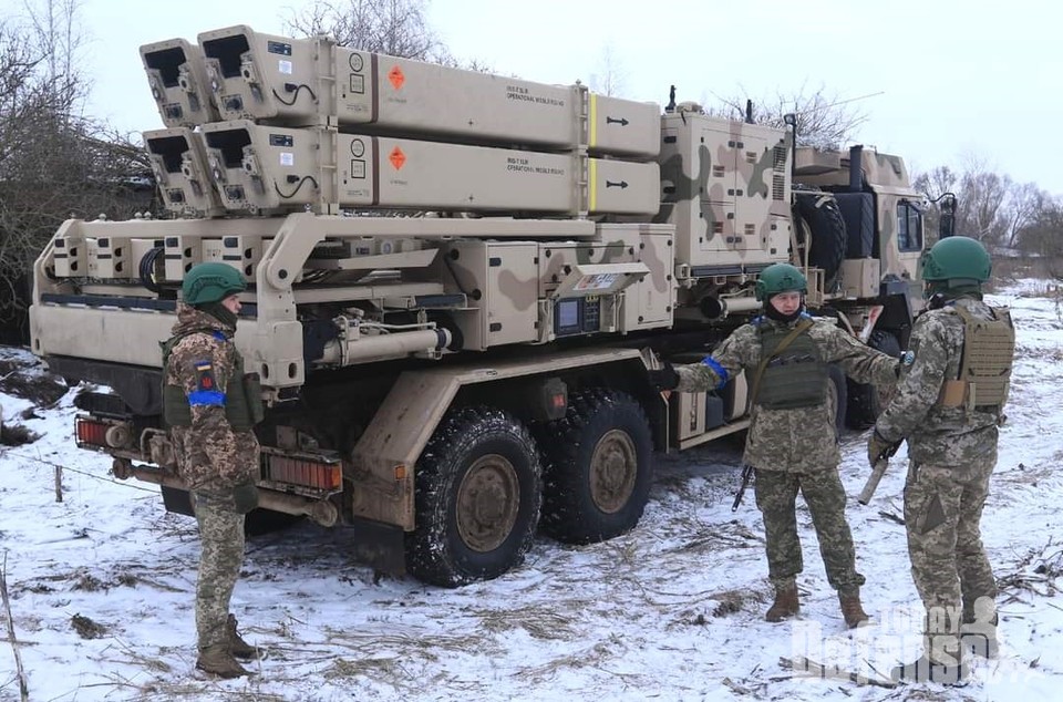 우크라이나군이 운용중인 IRIS-TLM 방공시스템(사진:twitter)