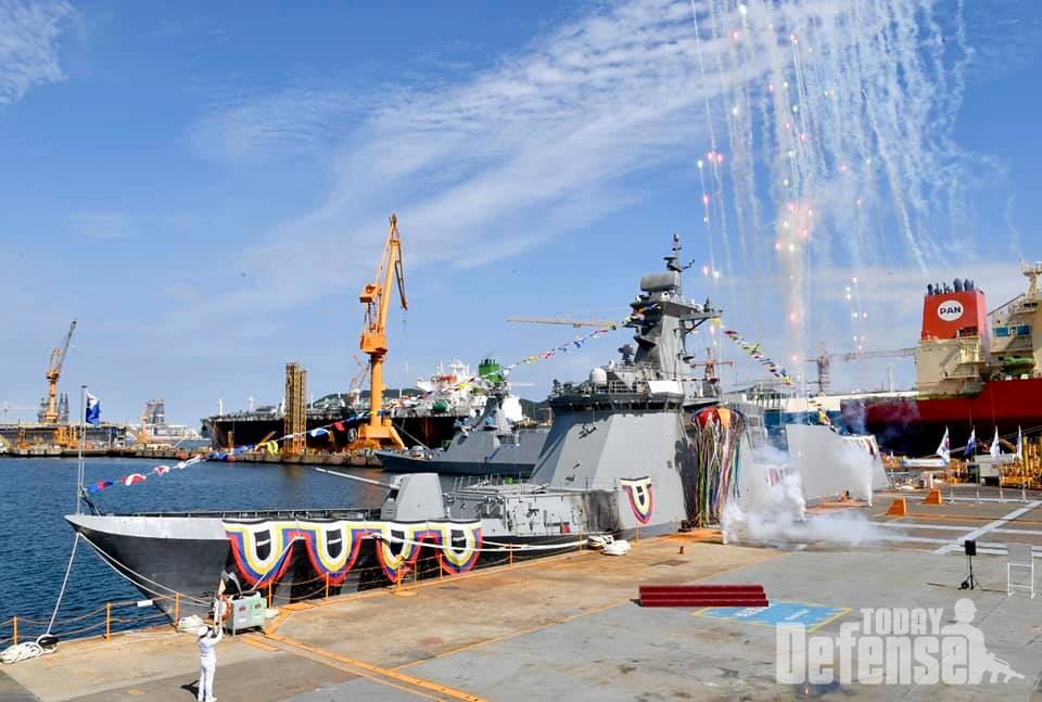 2021년 9월 8일 진수한 울산급 Batch-II 6번함 포항함 이 해군에 인도됐다.(자료사진:해군)